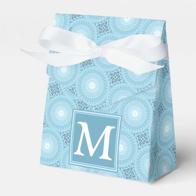 Ballotins Monogramme ange bleu cercles motif (Verso)