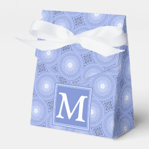 Ballotins Monogramme bleu cercles motif