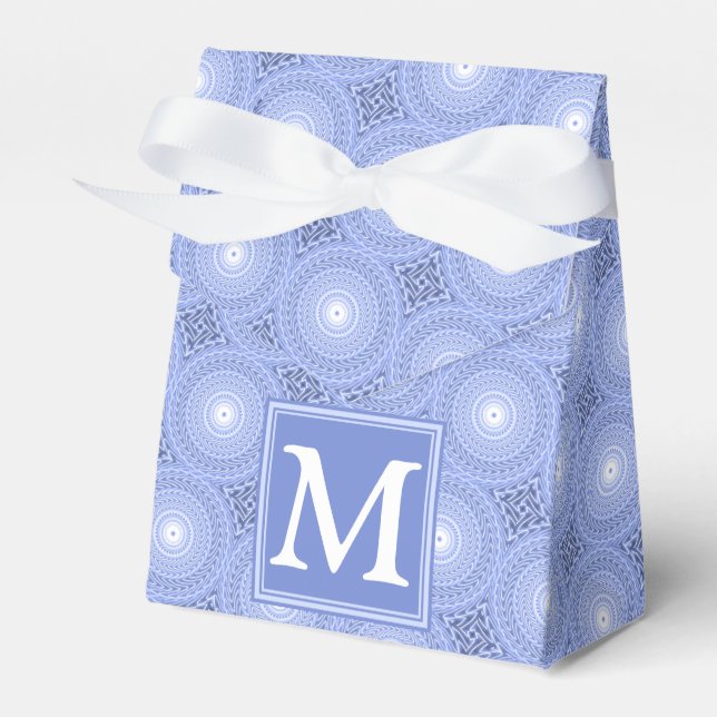 Ballotins Monogramme bleu cercles motif (Verso)