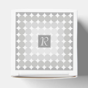 Ballotins Monogramme Cercles Gris Moderne