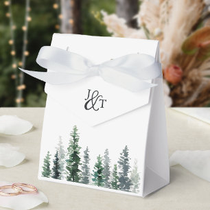 Ballotins Monogramme de mariage hivernal de Bois Grove