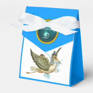 BALLOTINS MONOGRAMME DE PIERRE BLUE GEM DE STORK BÉBÉ DOUC
