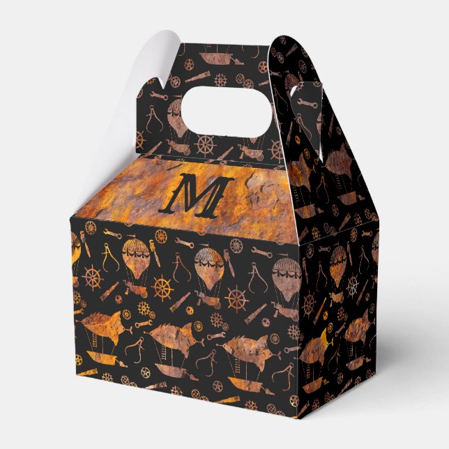 Ballotins Monogramme de Pignon de Style Steampunk aux Dirige (Verso)