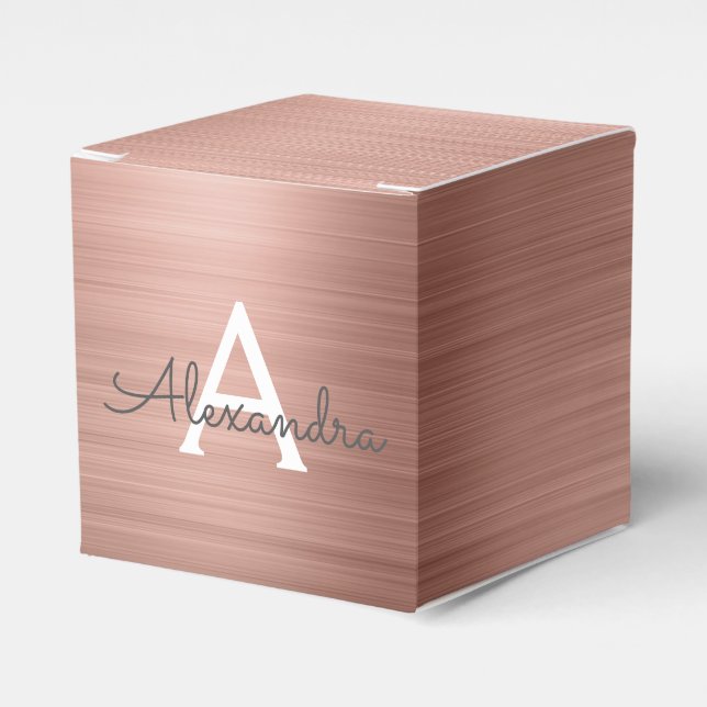 Ballotins Monogramme en acier inoxydable rose Rose Rose Rose (Verso)