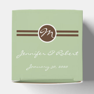 Ballotins Monogramme en Sage Vert et Ballotin Brown