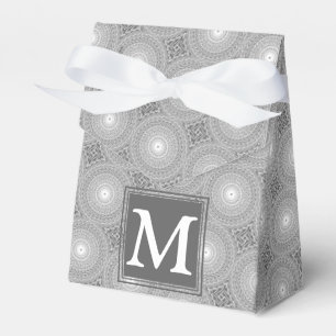 Ballotins Monogramme gris cercles motif