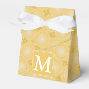 Ballotins Monogramme jaune cercles motif
