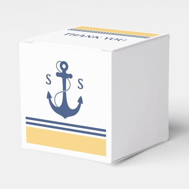 Ballotins Monogramme marine jaune (Verso)