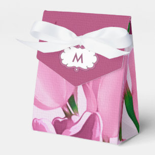 Ballotins Monogramme personnalisé de peinture de la tulipe d