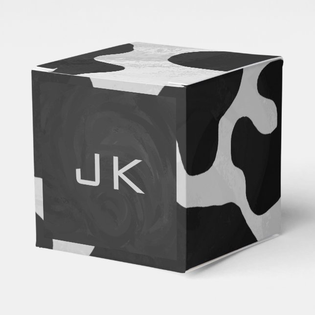 Ballotins Monogramme vache noir et blanc (Verso)