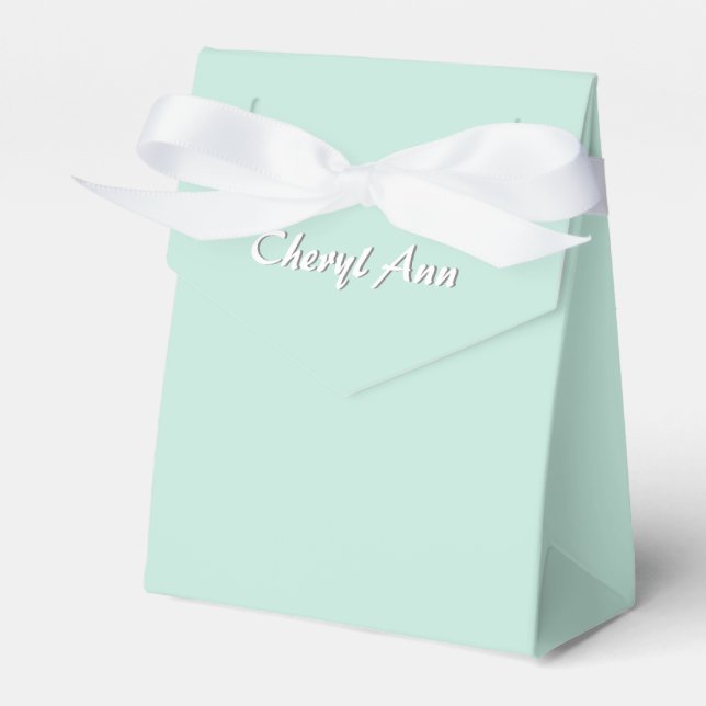 Ballotins Monogramme vert menthe uni (Verso)