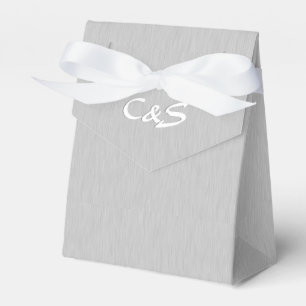 Ballotins monogrammes en argent brossé