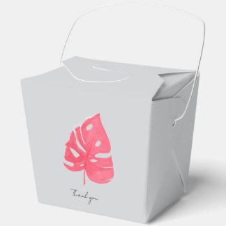 Ballotins Monstera favor box