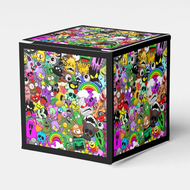 Ballotins Monstres caractères mignons Motif d'Halloween (Verso)