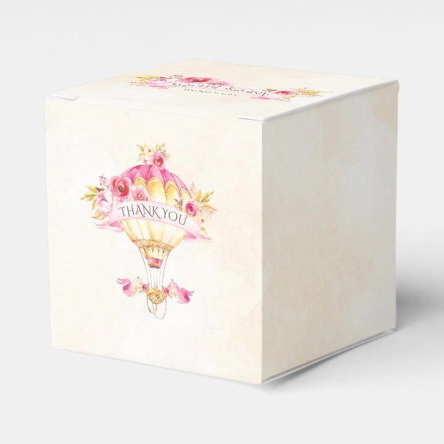 Ballotins Montgolfière Roses Rose Gold Jaune (Verso)