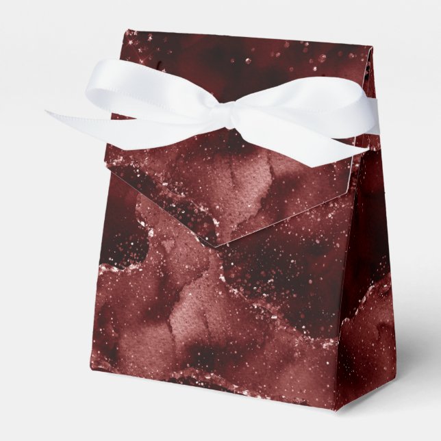 Ballotins Moody Agate | Henné sang rouge grenat bijou ton (Verso)