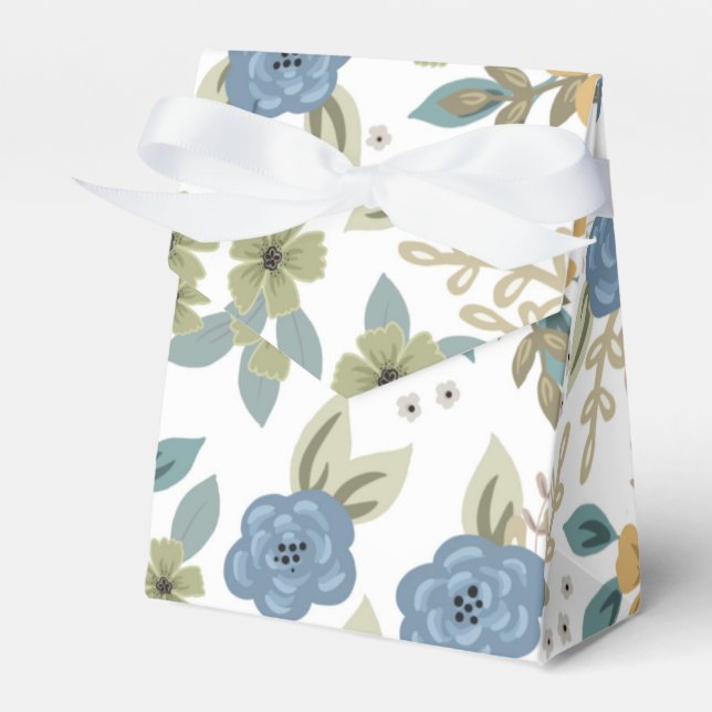 Ballotins Moody Blues Floral Party Box avec Bow (Verso)