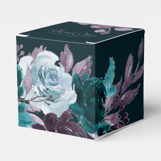 Ballotins Moody Boho | Bouquet Turquoise profond et pourpre  (Verso)