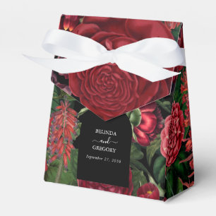 Ballotins Moody Florals Arc Noir Bourgogne Rouge Mariage