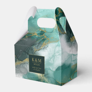 Ballotins Moody Ink Emerald Gold ID Abstrait988