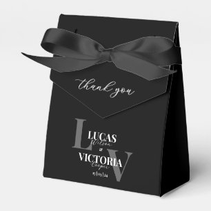 Ballotins Moody Stylish Mariage noir et blanc