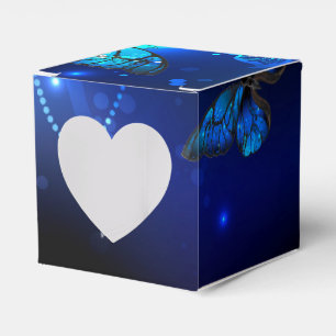 Ballotins Morpho Butterfly in the Dark Background