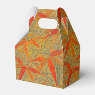 Ballotins Morris & Co. Motif Bamboo Godwin Orange et Sauge