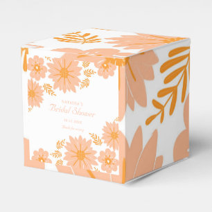 Ballotins Motif à fleurs orange Fuzz Vintage rétro
