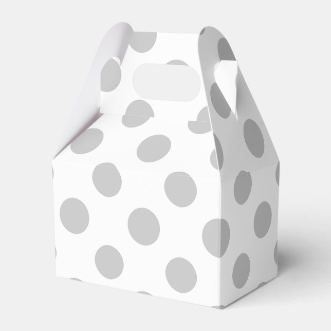 Ballotins Motif à pois blancs gris (Verso)