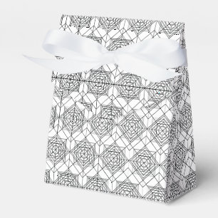 Ballotins Motif Abstrait vintage noir et blanc