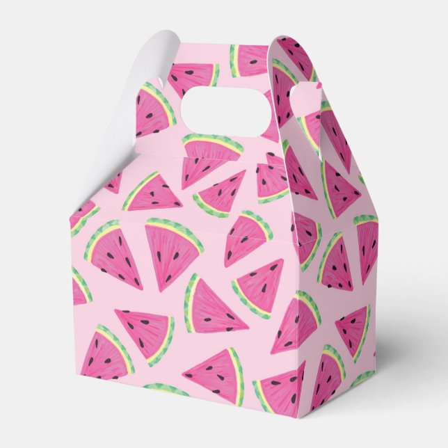 Ballotins Motif amusant de pastèque rose tropicale d'été (Verso)