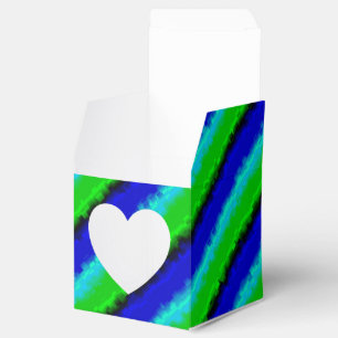 Ballotins Motif arc-en-ciel bleu vert abstrait 3D