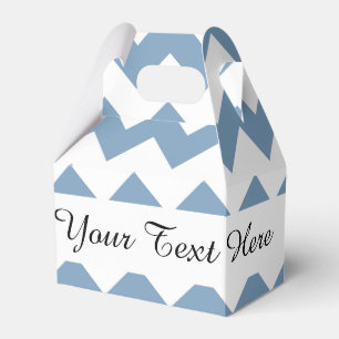 Ballotins Motif blanc bleu de Chevron de crépuscule