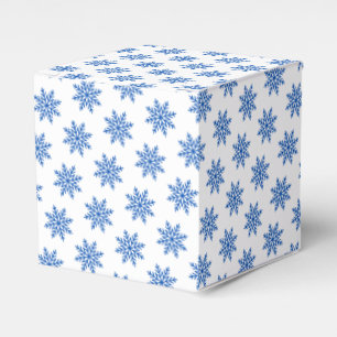 Ballotins Motif bleu et blanc simple Flocon de neige Balloti