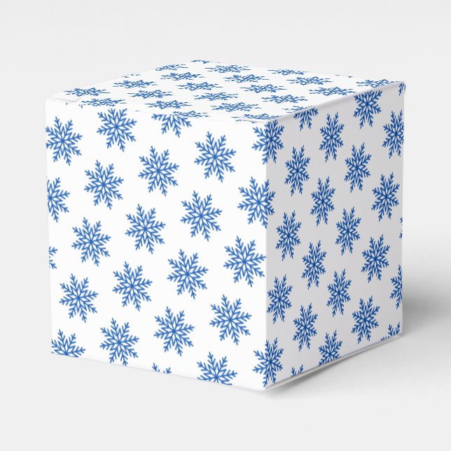 Ballotins Motif bleu et blanc simple Flocon de neige Balloti (Verso)