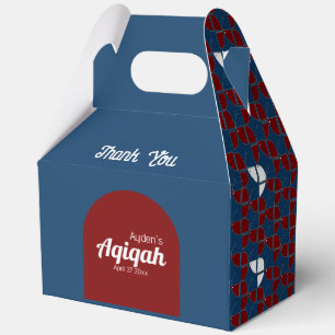 Ballotins Motif bleu rouge SHRIMPLY, Aqiqah Baby Shower