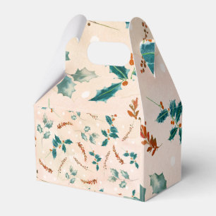 Ballotins Motif Boho de Noël avec Feuilles