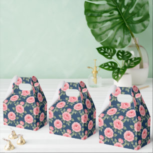 Ballotins Motif botanique de roses roses luxuriantes