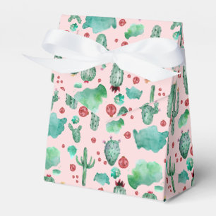 Ballotins motif cactus et ladybug - arrière - plan rose clai