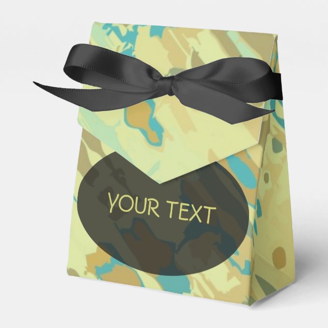 Ballotins Motif - camouflage éclaboussé + votre texte (Verso)