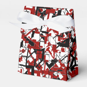 Ballotins Motif camouflage numérique noir blanc rouge