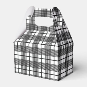 Ballotins Motif carreaux Glen mince noir et blanc