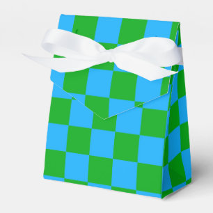 Ballotins Motif chèque À damiers bleu vert