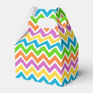 Ballotins Motif chevron arc-en-ciel coloré vif