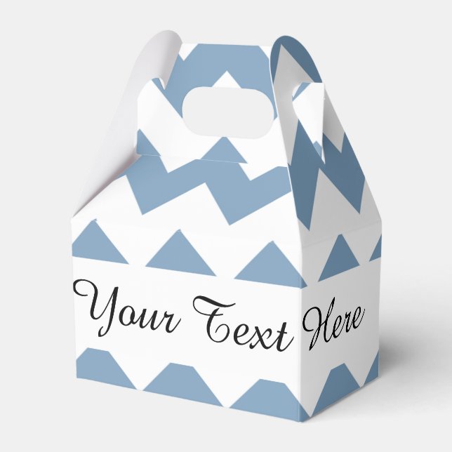 Ballotins Motif Chevron Bleu Bleu Bleu (Verso)
