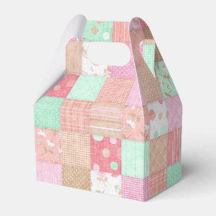 Ballotins Motif chic minable vintage en pastel de patchwork