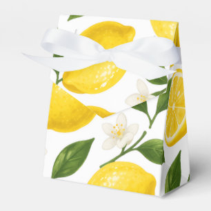 Ballotins Motif citron frais avec feuilles et fleurs