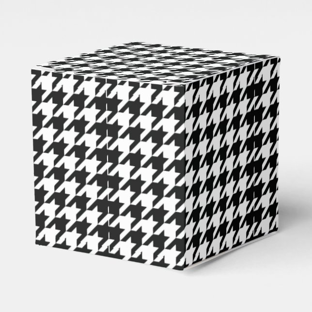 Ballotins Motif classique en Houndstooth : Noir & Blanc Vint (Verso)