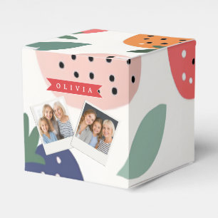 Ballotins Motif Coloré de Fraise Personnalisé pour l'Été