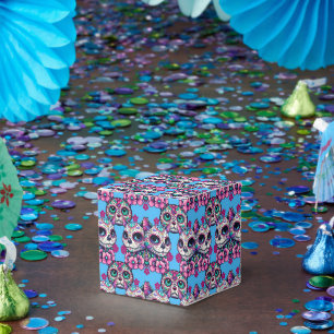 Ballotins Motif crâne de sucre coloré